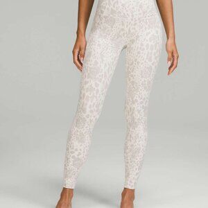 Lululemon Align High-Rise Pant 28" Cheetah Camo Antique White Multi= Size 8